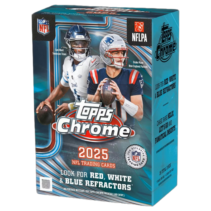 2025 Topps Chrome Football Blaster Box-1
