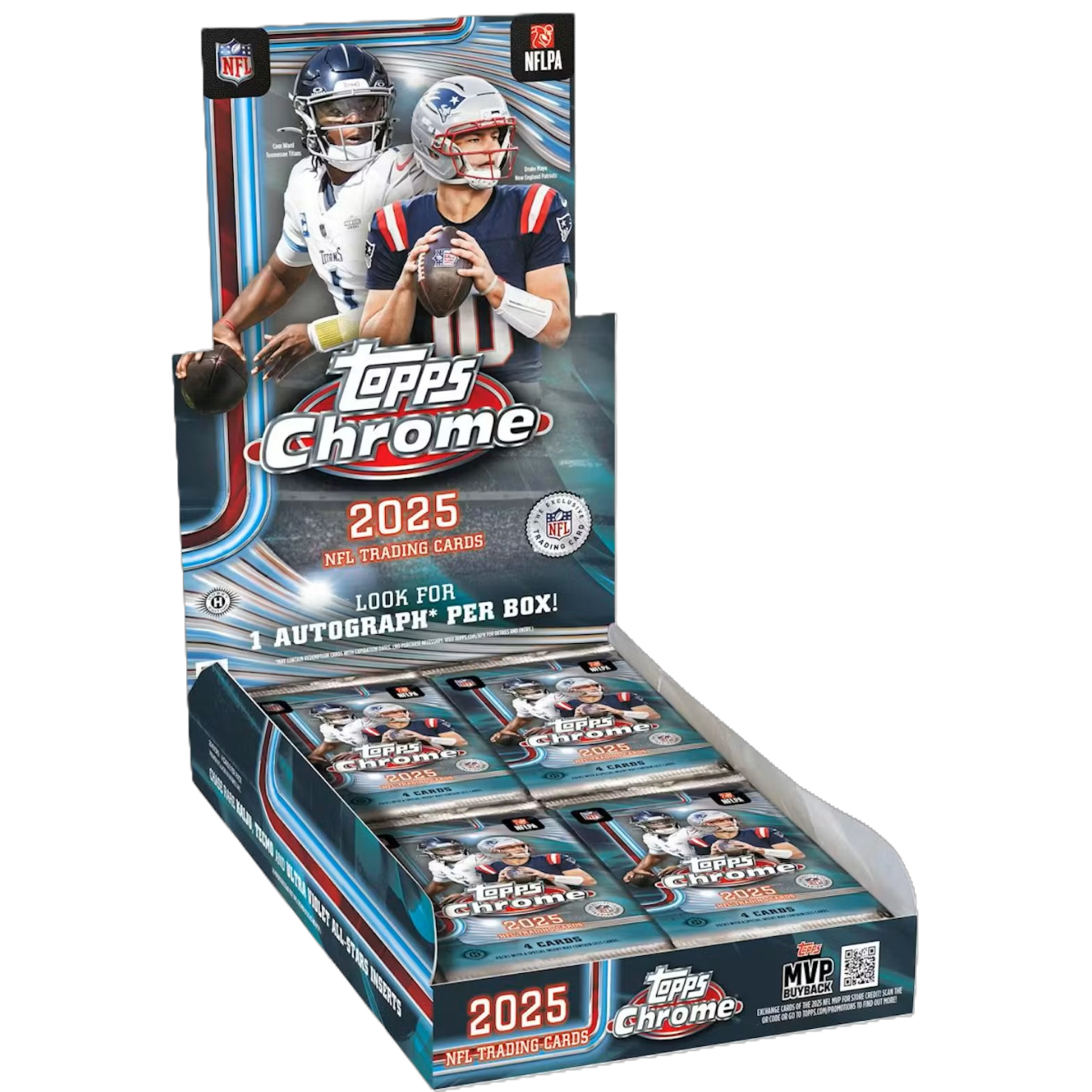 2025 Topps Chrome Football Hobby Box-1