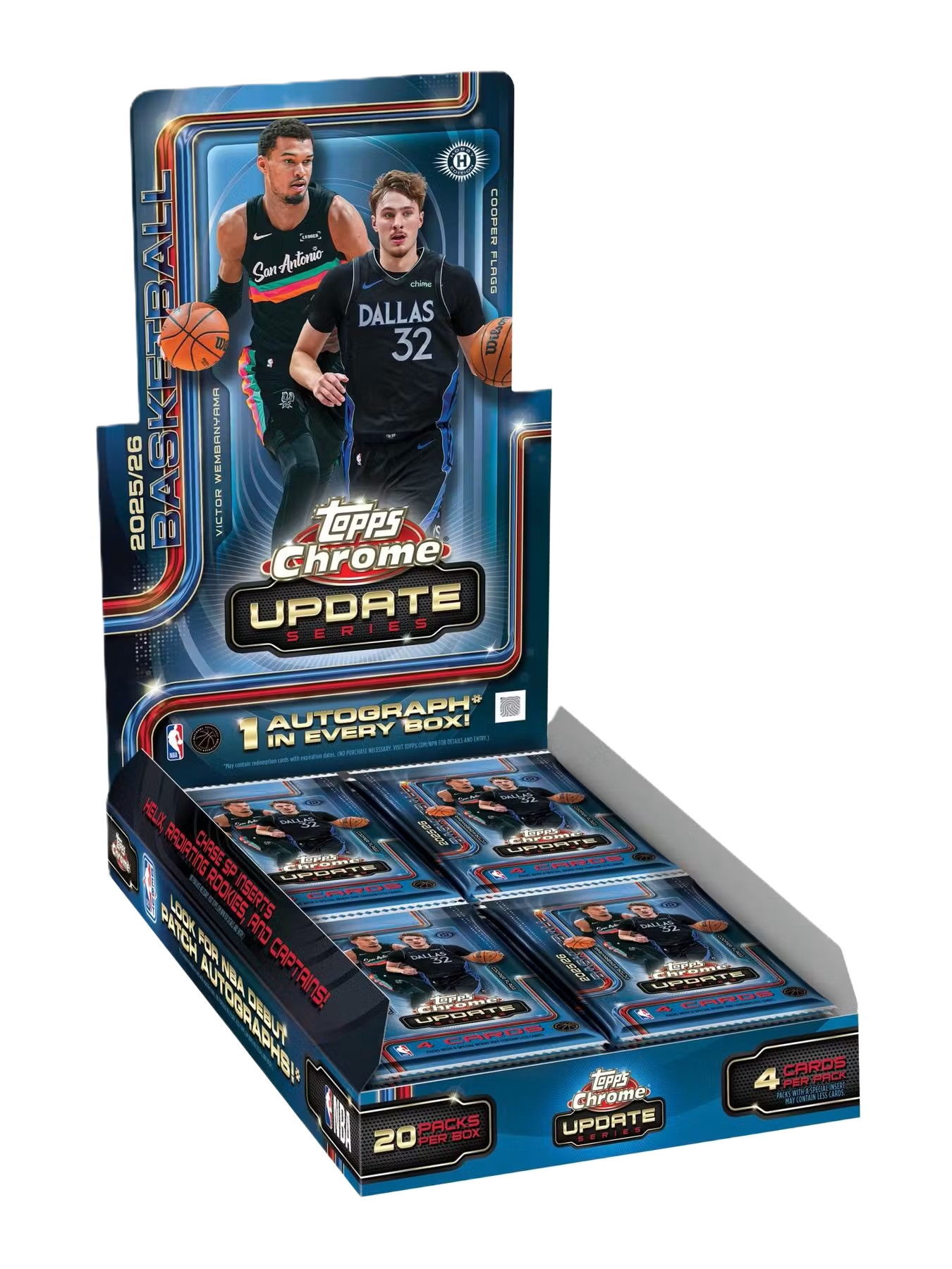 2025/26 Topps Chrome Update Series Basketball Hobby Box **PRESALE**-1