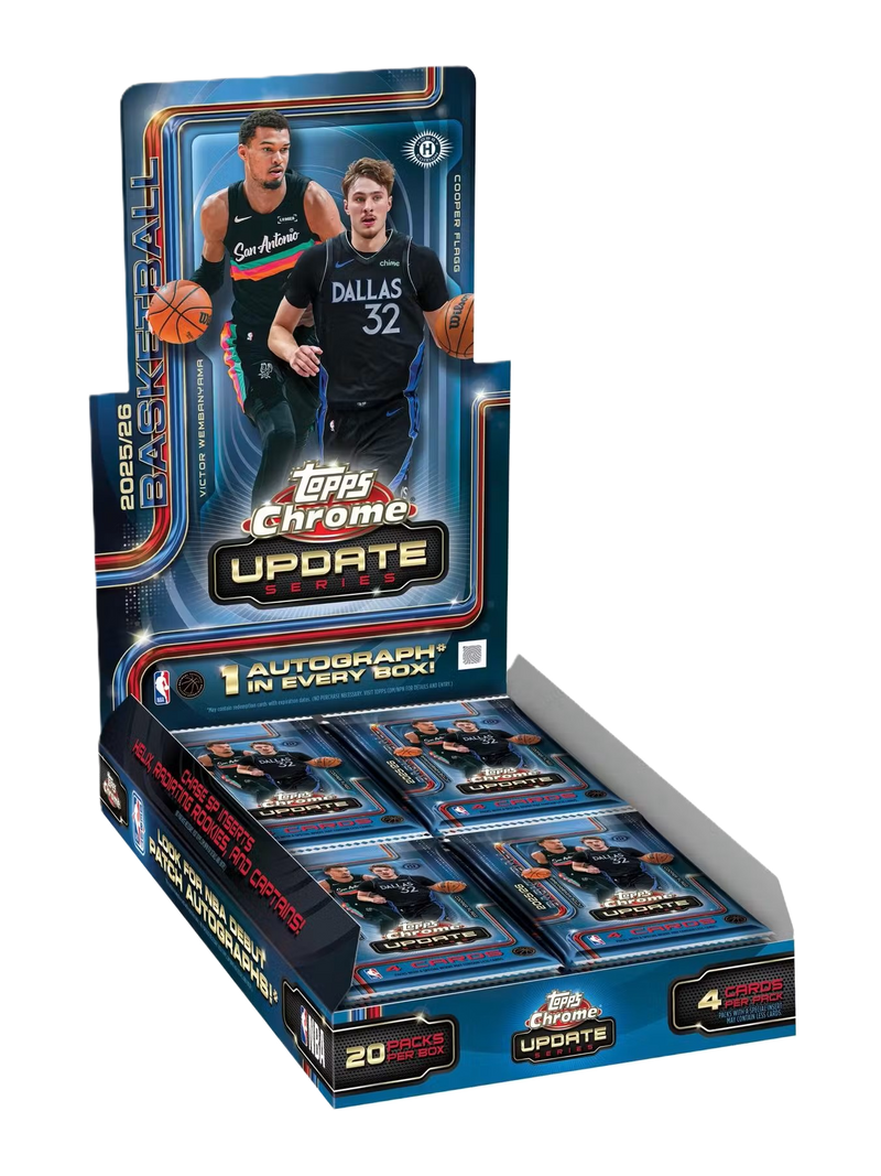 2025/26 Topps Chrome Update Series Basketball Hobby Box **PRESALE**-1