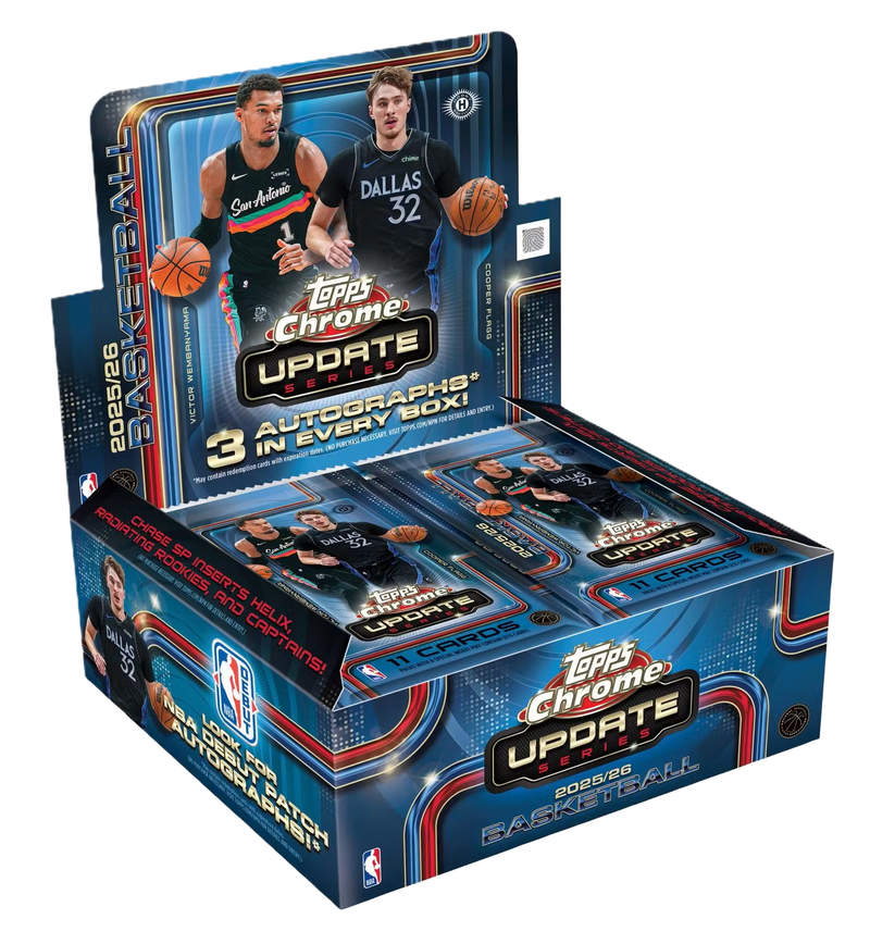 2025/26 Topps Chrome Update Series Basketball Jumbo Box **PRESALE**-1