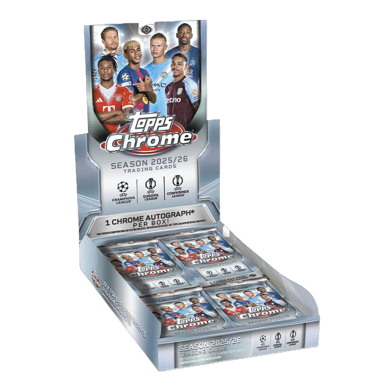 2025/26 Topps Chrome UEFA Club Competitions Soccer Hobby Box-1
