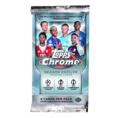 2025/26 Topps Chrome UEFA Club Competitions Soccer Hobby Pack-1
