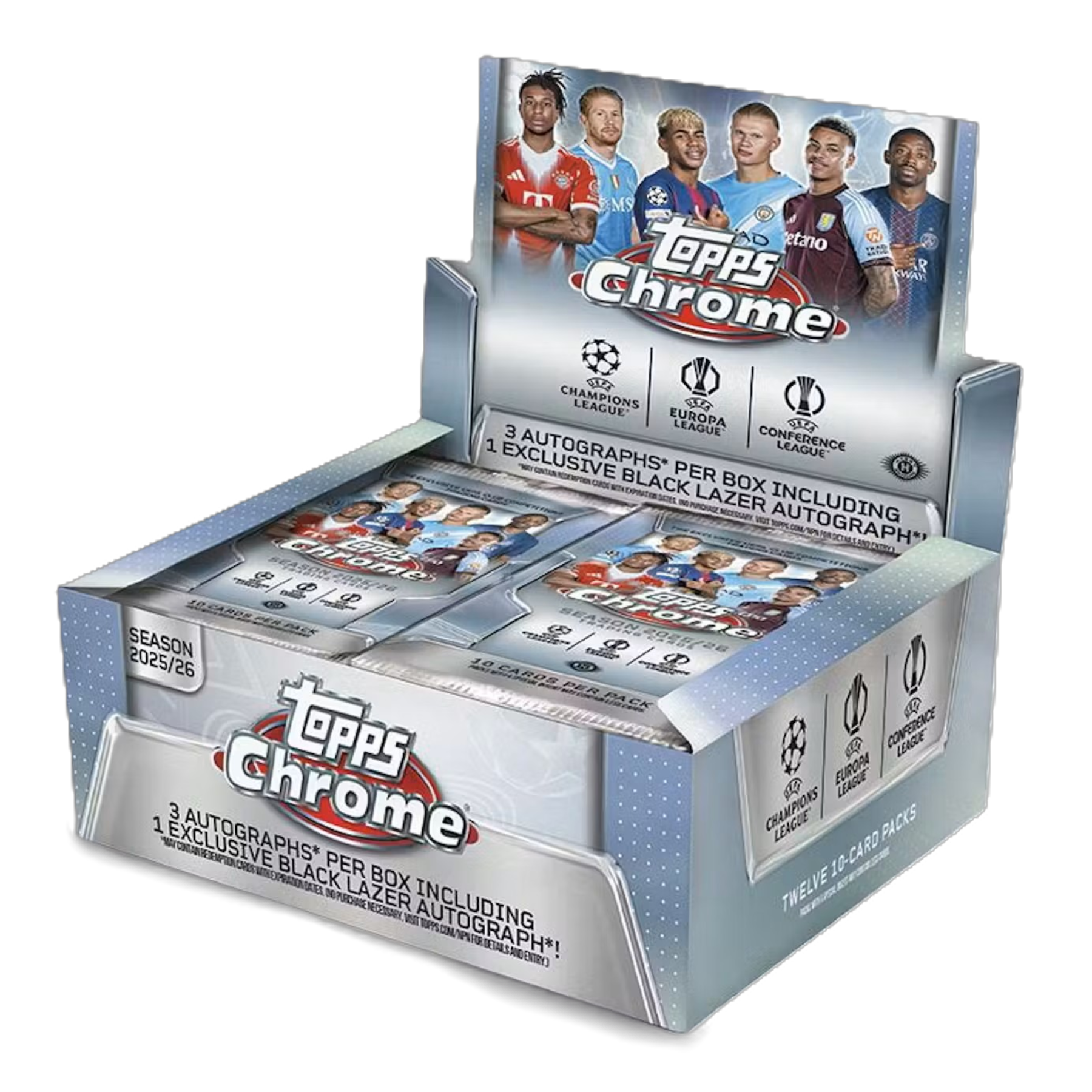 2025/26 Topps Chrome UEFA Club Competitions Soccer Jumbo Box **PRESALE**