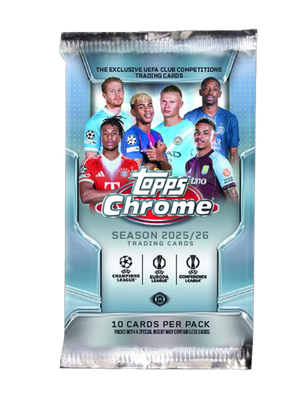 2025/26 Topps Chrome UEFA Club Competitions Soccer Jumbo Pack