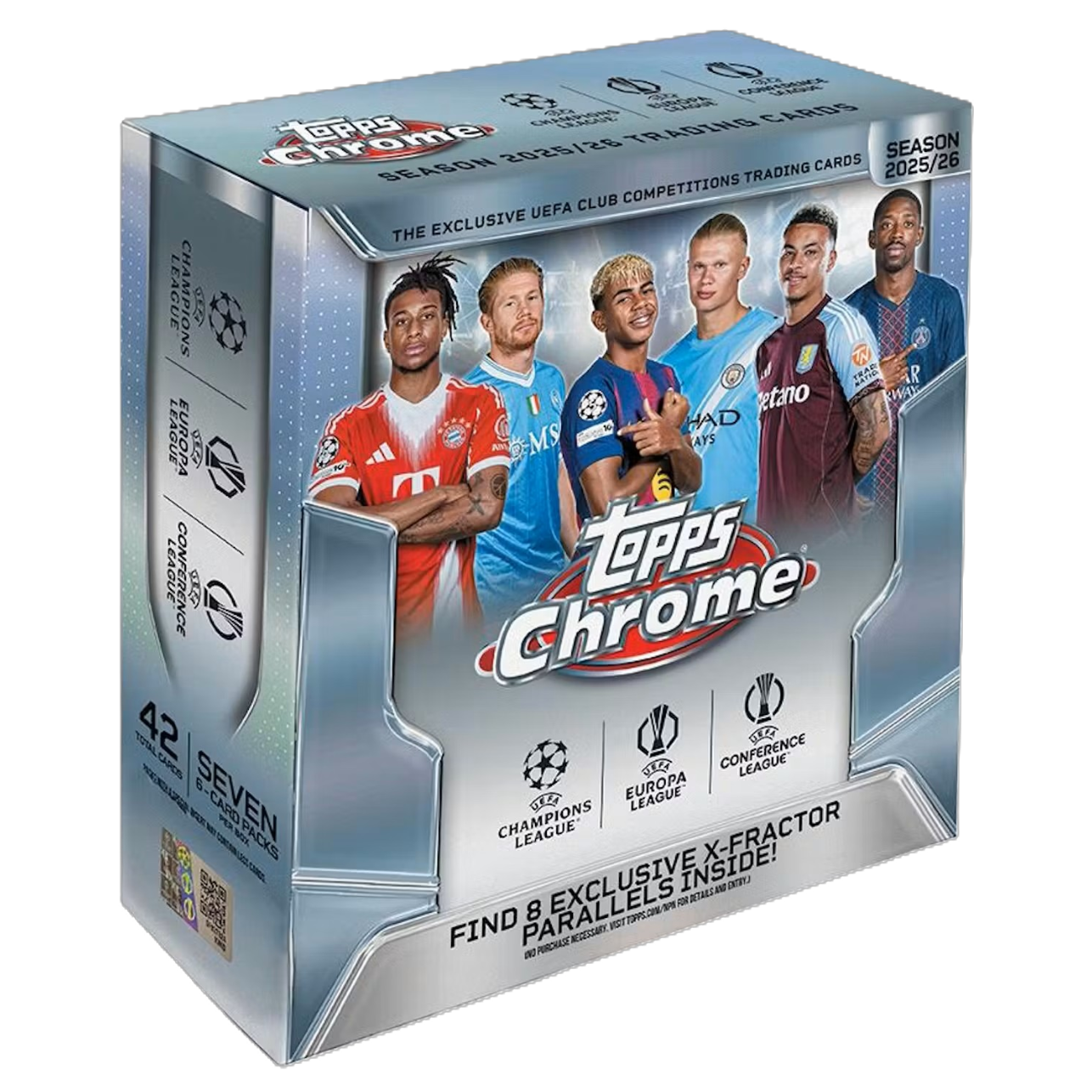 2025/26 Topps Chrome UEFA Club Competitions Soccer Mega Box **PRESALE**