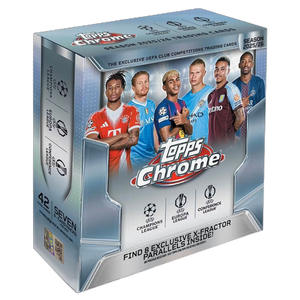 2025/26 Topps Chrome UEFA Club Competitions Soccer Mega Box