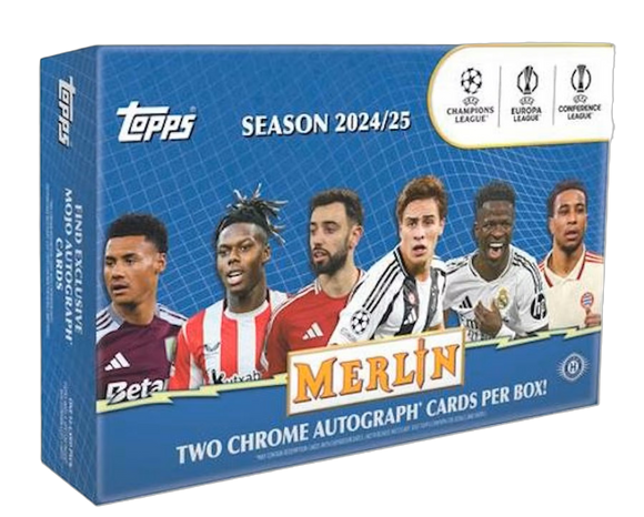 Product 2024-25 Topps Merlin UEFA Club Competitions Breaker's Delight Box **PRESALE** Link