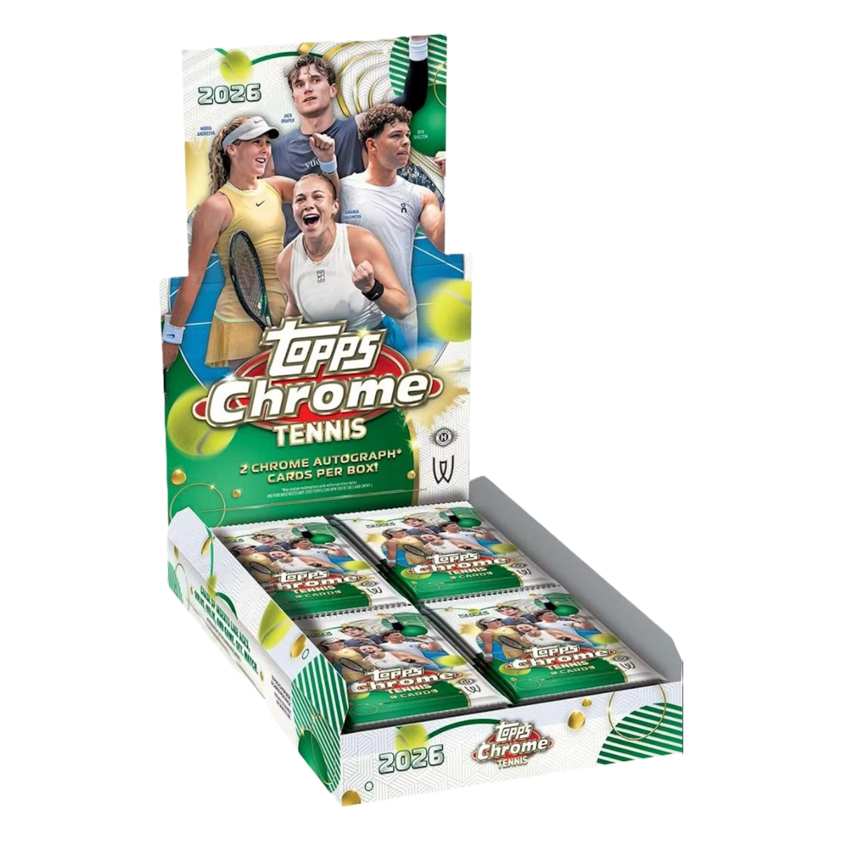 2026 Topps Chrome Tennis Hobby Box **PRESALE**