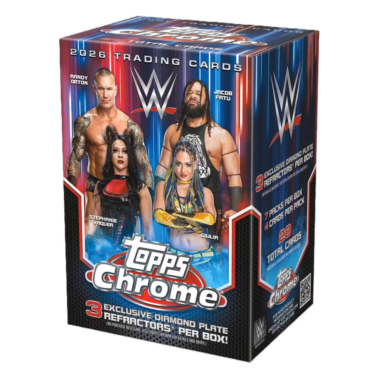 2026 Topps Chrome WWE Wrestling Blaster Box-1