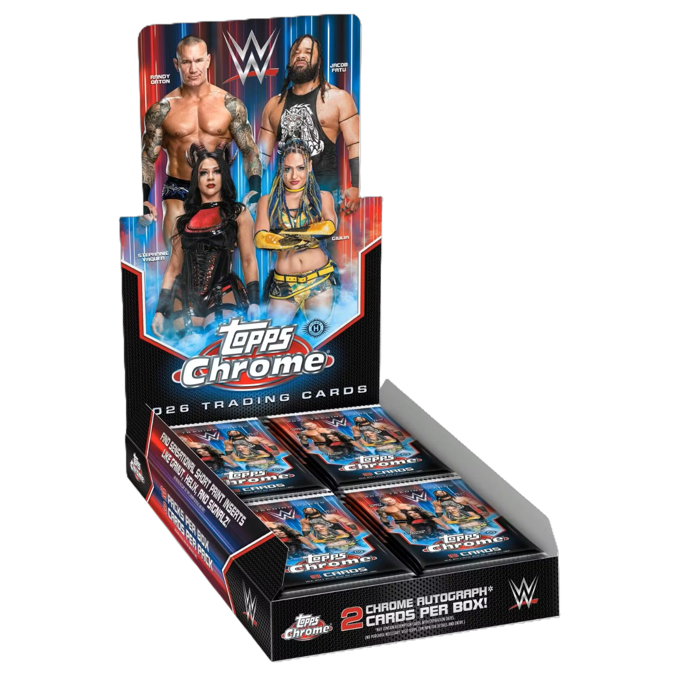 2026 Topps Chrome WWE Wrestling Hobby Box-1