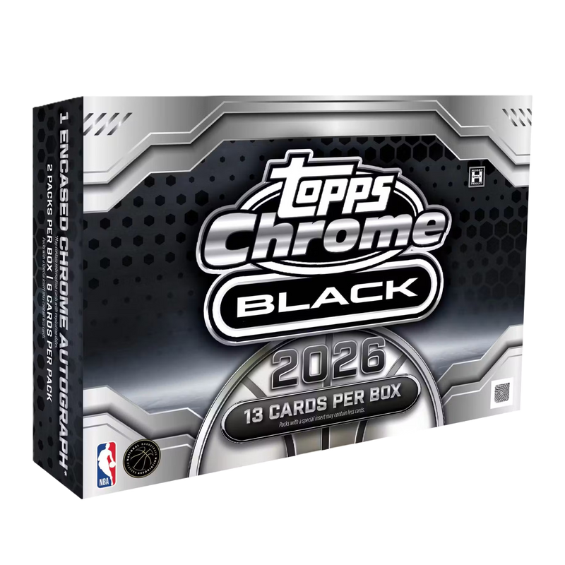 2025/26 Topps Chrome Black Basketball Hobby Box **PRESALE**-1