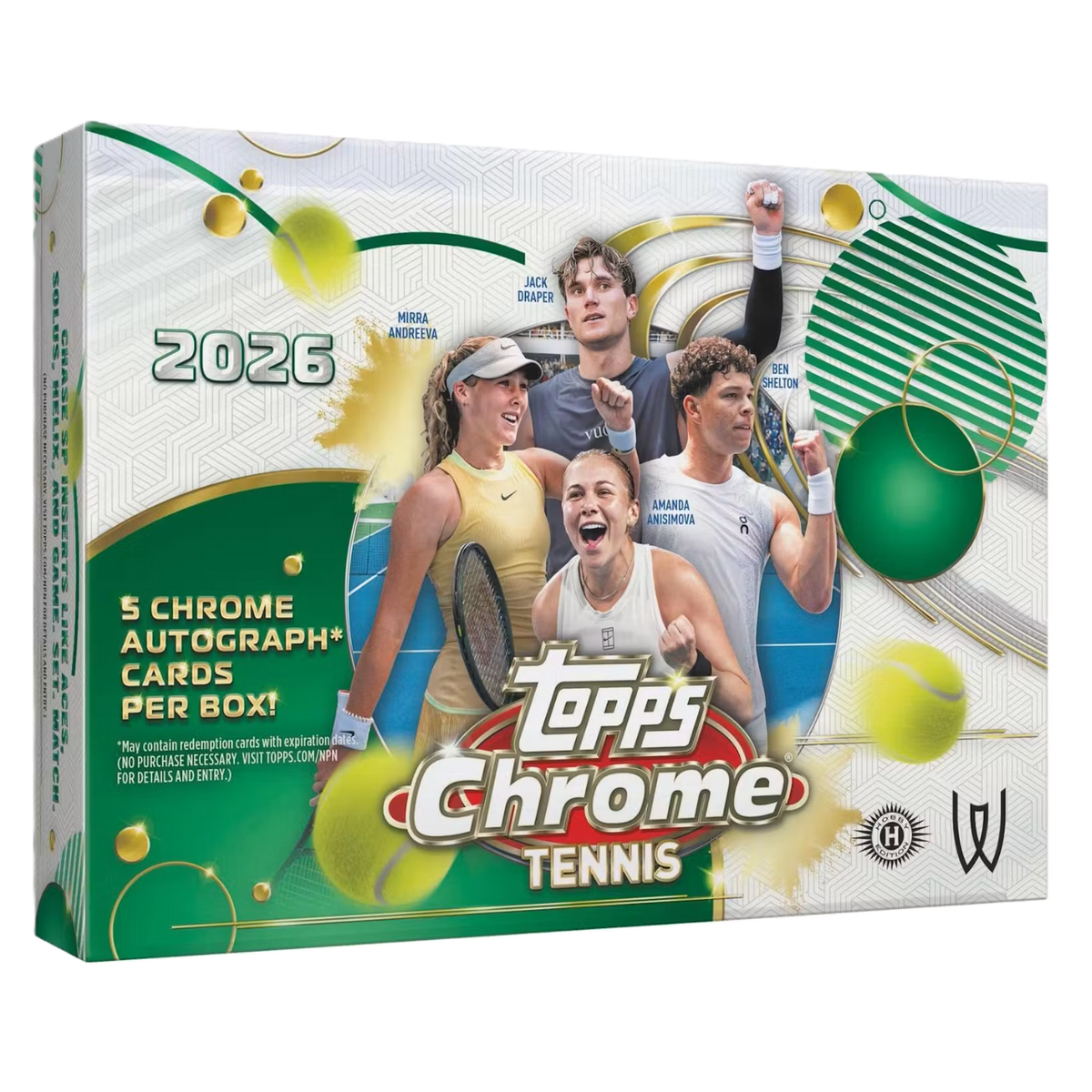 2026 Topps Chrome Tennis Delight Box **PRESALE**-1