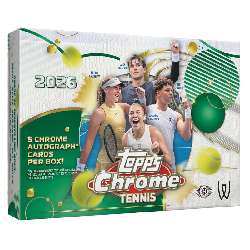 2026 Topps Chrome Tennis Delight Box **PRESALE**-1