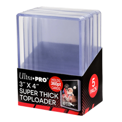 3"x 4" Super Thick 360PT Toploaders (5ct)-1
