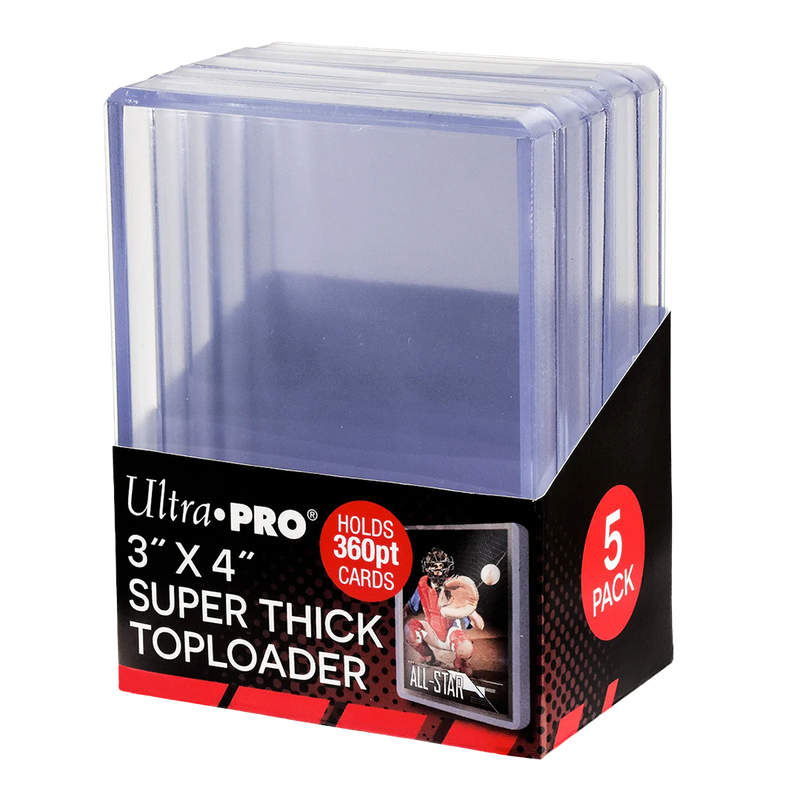 3"x 4" Super Thick 360PT Toploaders (5ct)-1