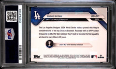 Shohei Ohtani 2025 Topps Now Gold Road To Opening Day SP 11/50 PSA 9-2