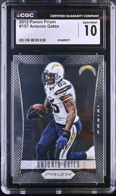 Antonio Gates 2012 Panini Prizm First Year #157 CGC 10-1