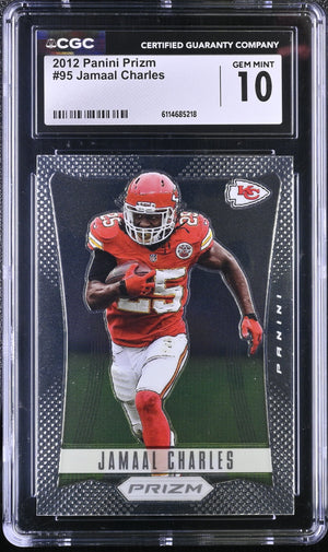 Jamaal Charles 2012 Panini Prizm First Year #95 CGC 10