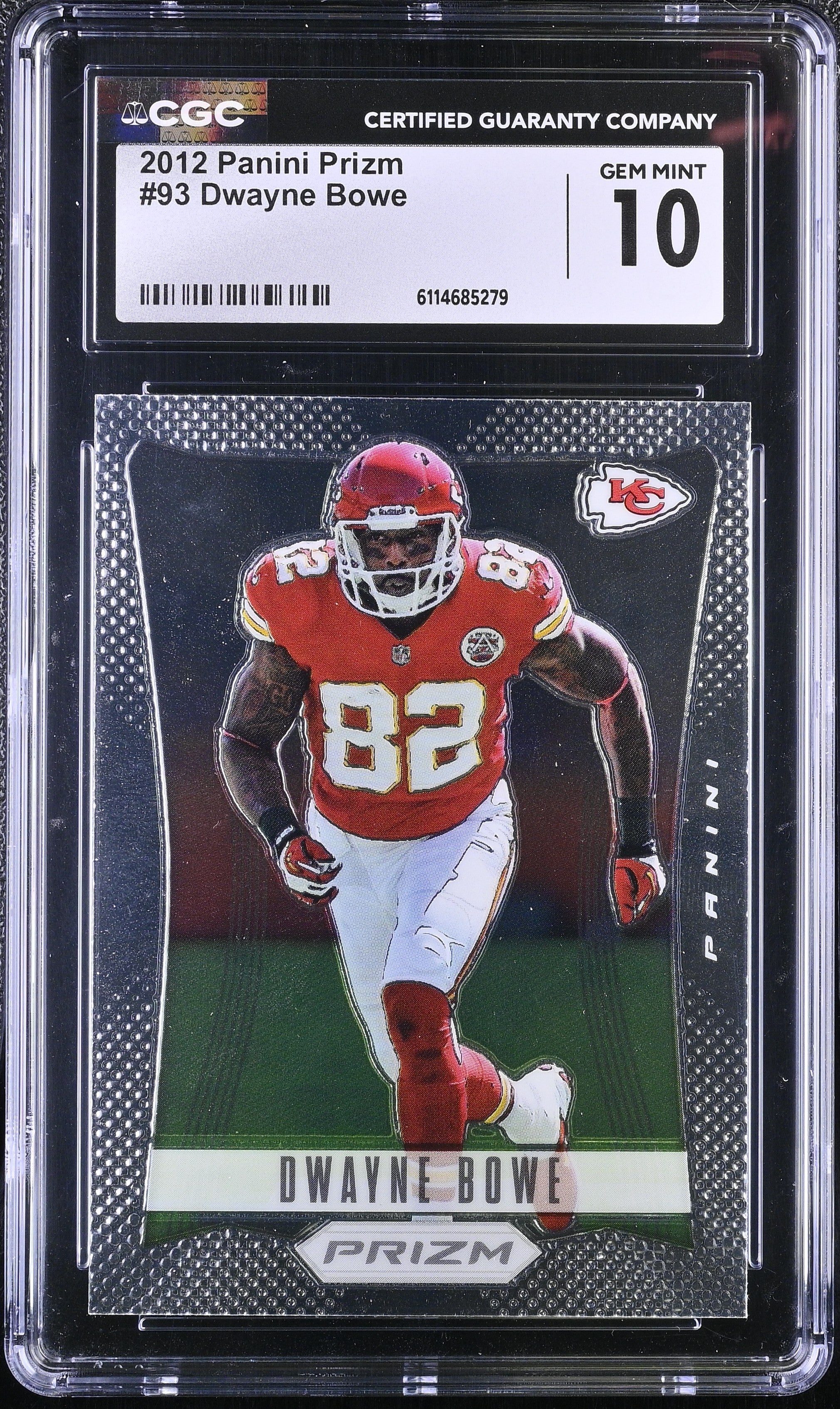 Dwayne Bowe 2012 Panini Prizm First Year #93 CGC 10
