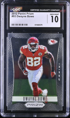 Dwayne Bowe 2012 Panini Prizm First Year #93 CGC 10