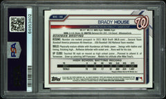 Brady House RC 2021 1st Bowman Chrome Sapphire Prospect Rookie PSA 10-2