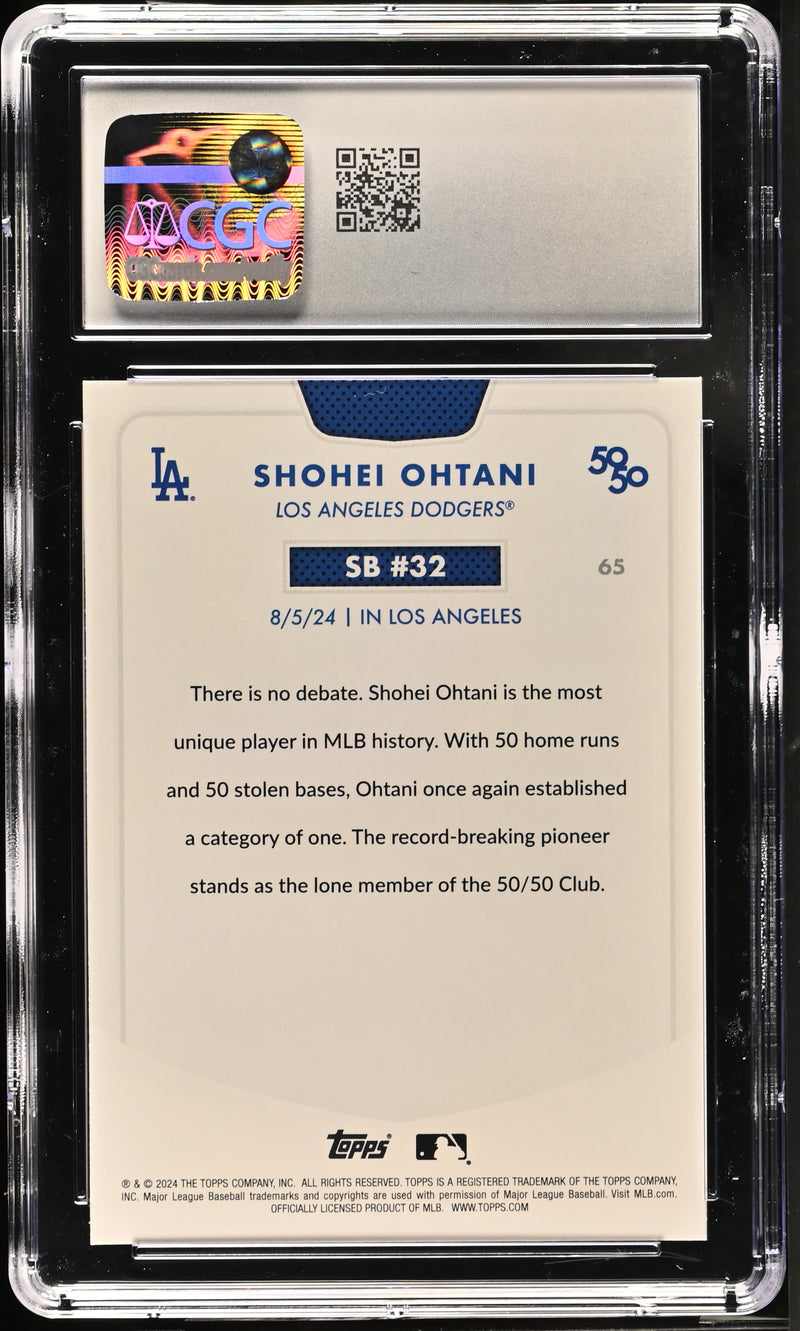 Shohei Ohtani 2024 Topps 50/50 #65 CGC 10-2