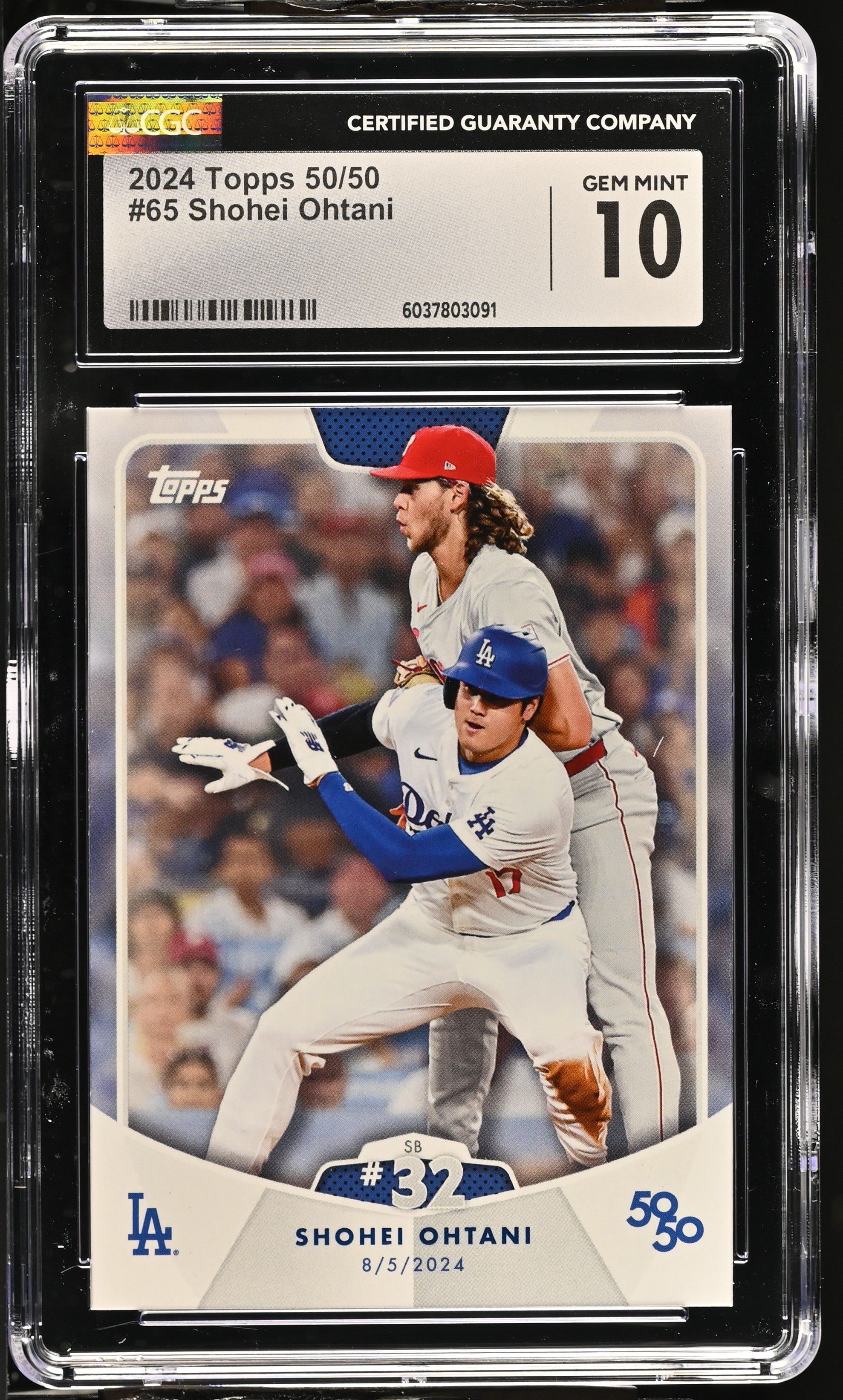 Shohei Ohtani 2024 Topps 50/50 #65 CGC 10