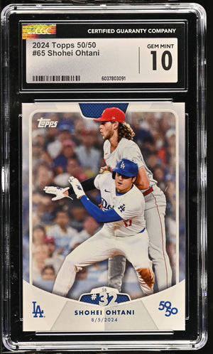 Shohei Ohtani 2024 Topps 50/50 #65 CGC 10