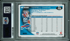 Terrell Owens 2010 Topps Black SP 4/55 PSA 8-2