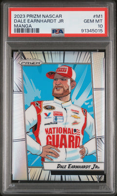 Dale Earnhardt Jr 2023 Panini Prizm NASCAR Manga Case Hit SSP PSA 10-1