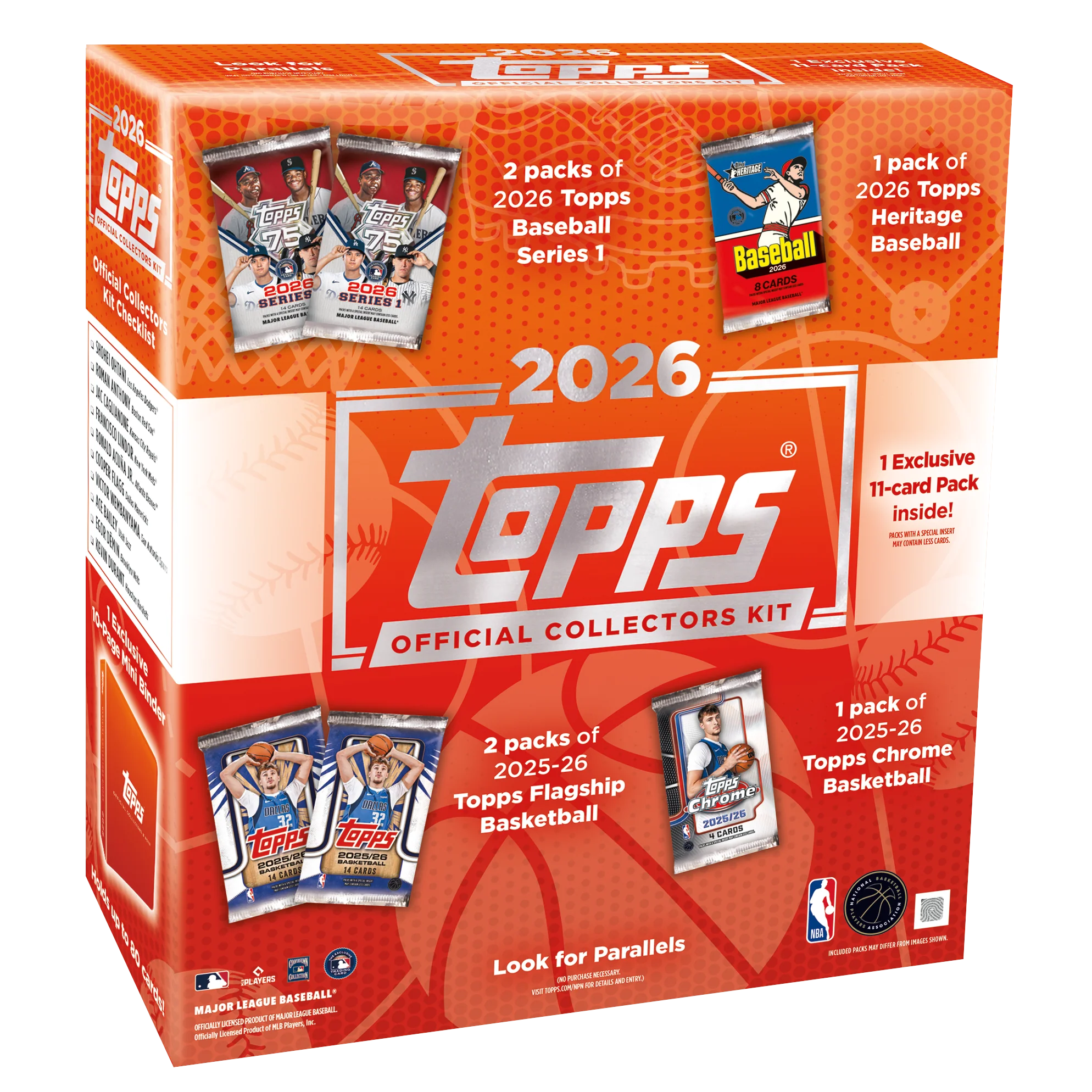 2026 Topps MLB x NBA Official Collector Kit Box