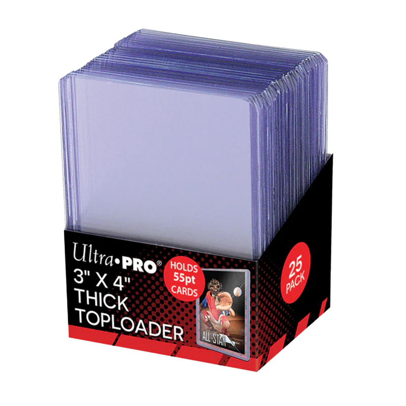 3"x 4" Clear Action Packed 55PT Toploaders (25ct)-1