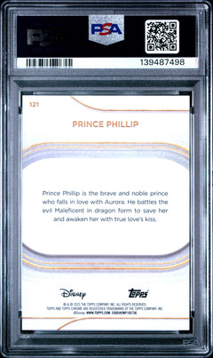 Prince Phillip 2025 Topps Chrome Disney White Refractor SP 10/30 PSA 10-2