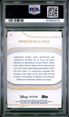 Ernesto De La Cruz 2025 Topps Chrome Disney Prism Refractor #73 PSA 10-2