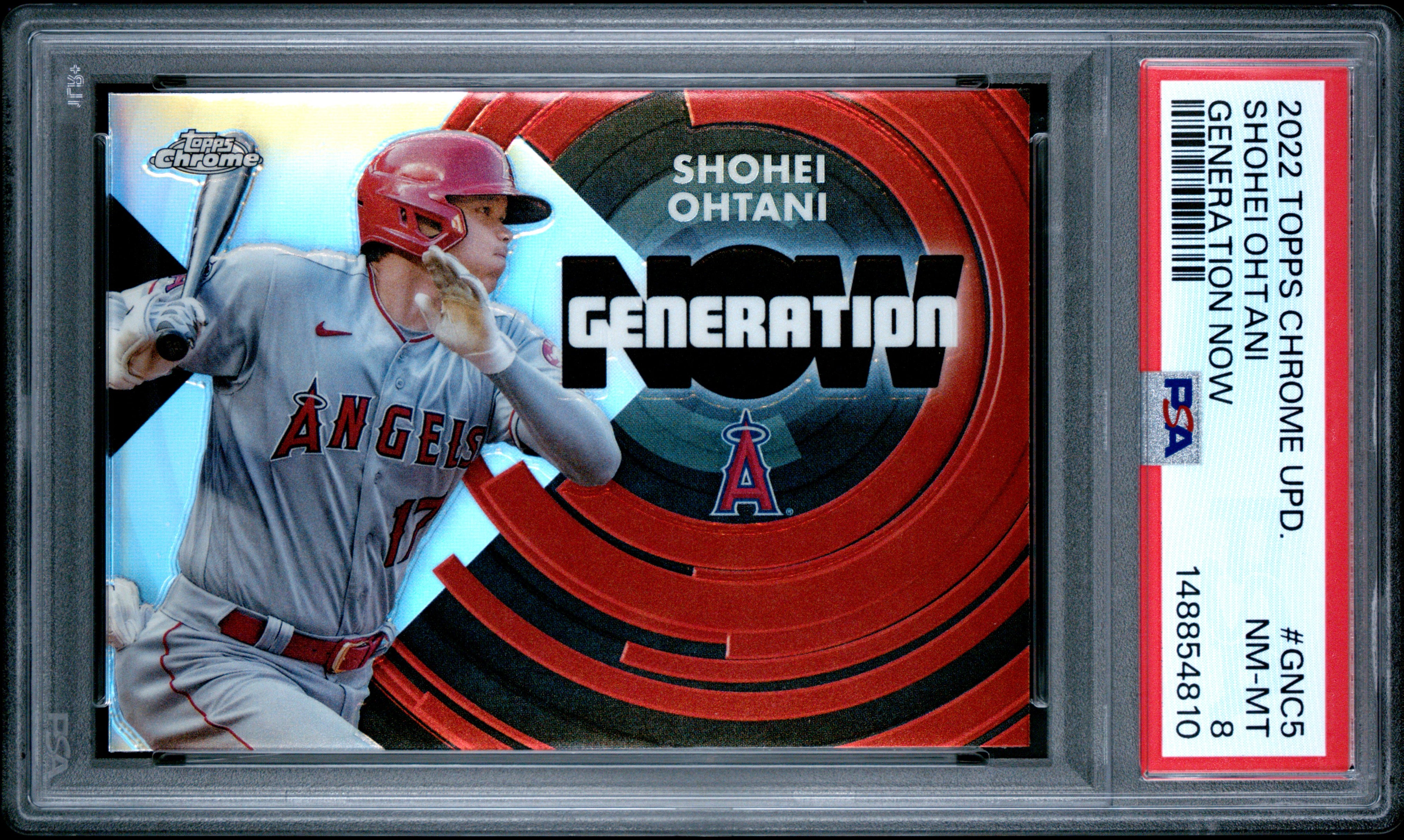 Shohei Ohtani 2022 Topps Chrome Update Generation Now PSA 8