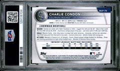Charlie Condon RC 2025 1st Bowman Chrome Mega Box Prospect Rookie #75 PSA 10-2
