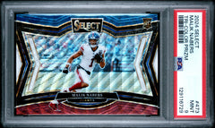 Malik Nabers RC 2024 Panini Select Field Level Tri-Color Prizm Rookie SP 47/99 PSA 9-1