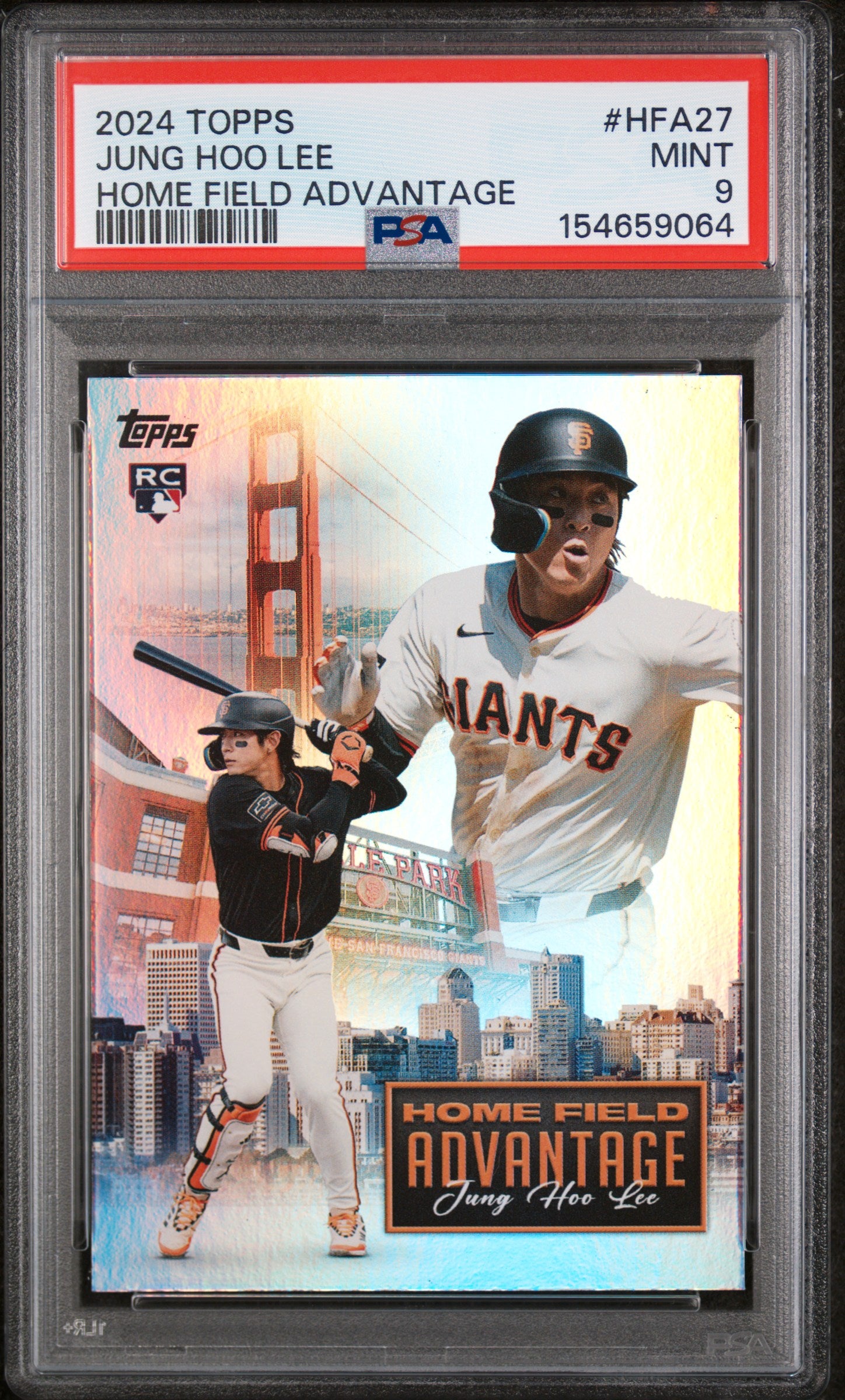 Jung Hoo Lee RC 2024 Topps Home Field Advantage Rookie SSP PSA 9-1