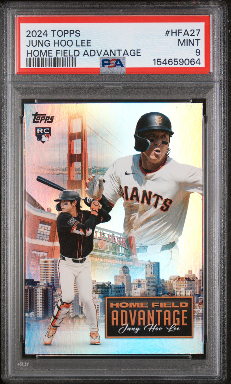 Jung Hoo Lee RC 2024 Topps Home Field Advantage Rookie SSP PSA 9-1