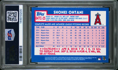 Shohei Ohtani 2019 Topps Chrome 1984 Throwback #25 PSA 9-2