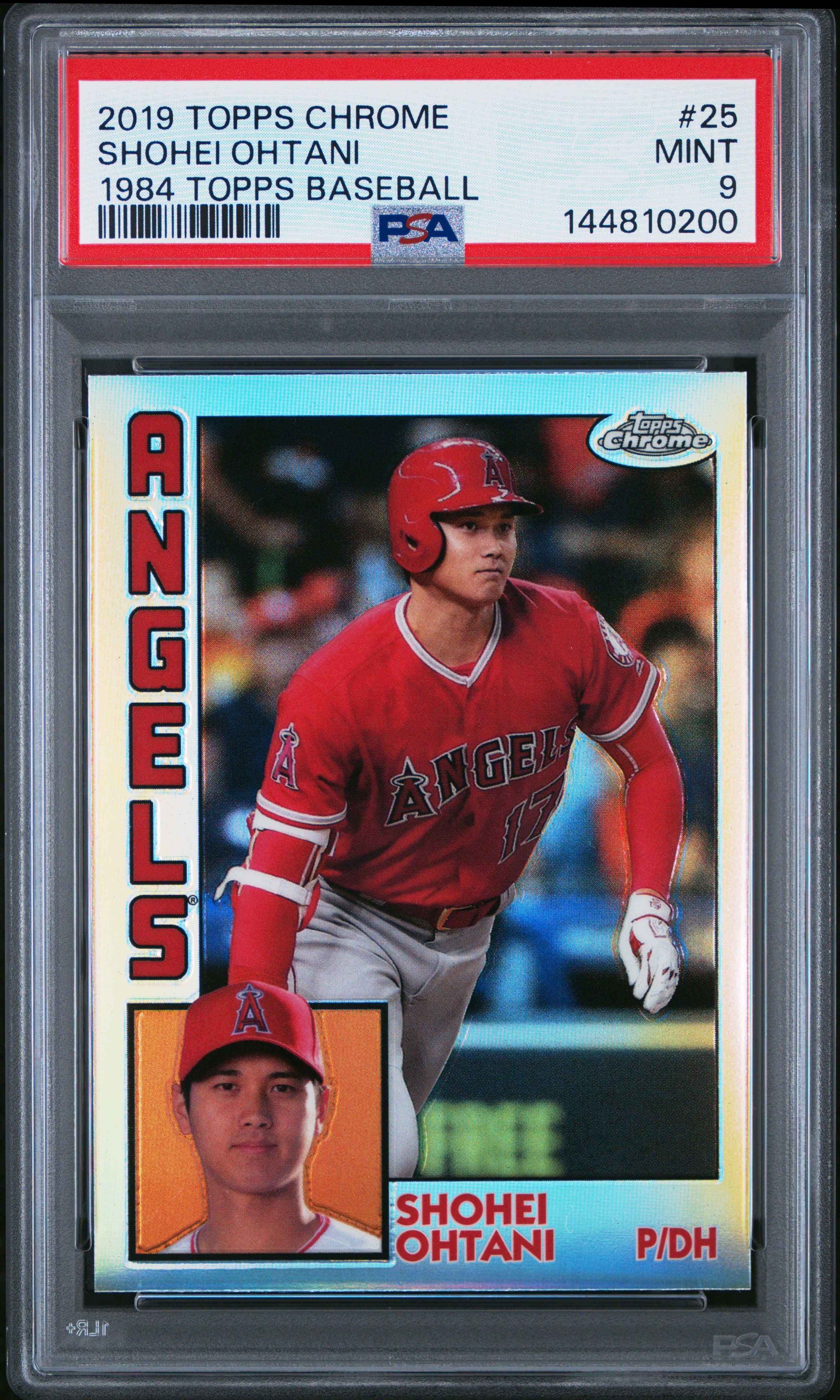 Shohei Ohtani 2019 Topps Chrome 1984 Throwback #25 PSA 9