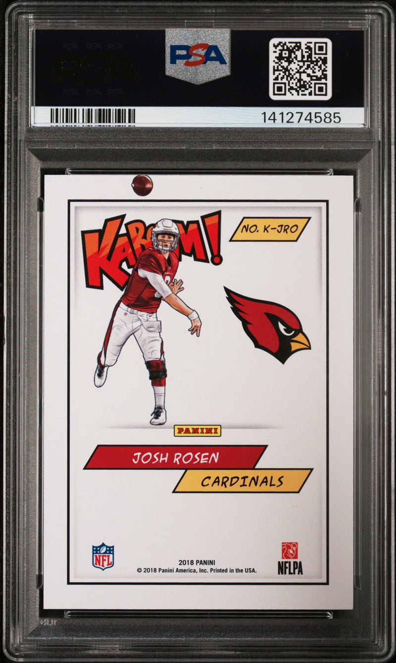 Josh Rosen RC 2018 Panini Kaboom! Rookie SSP PSA 9-2