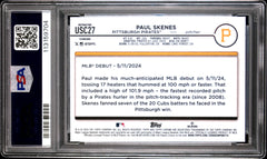 Paul Skenes RC 2024 Topps Chrome Update Prism Refractor PSA 10-2