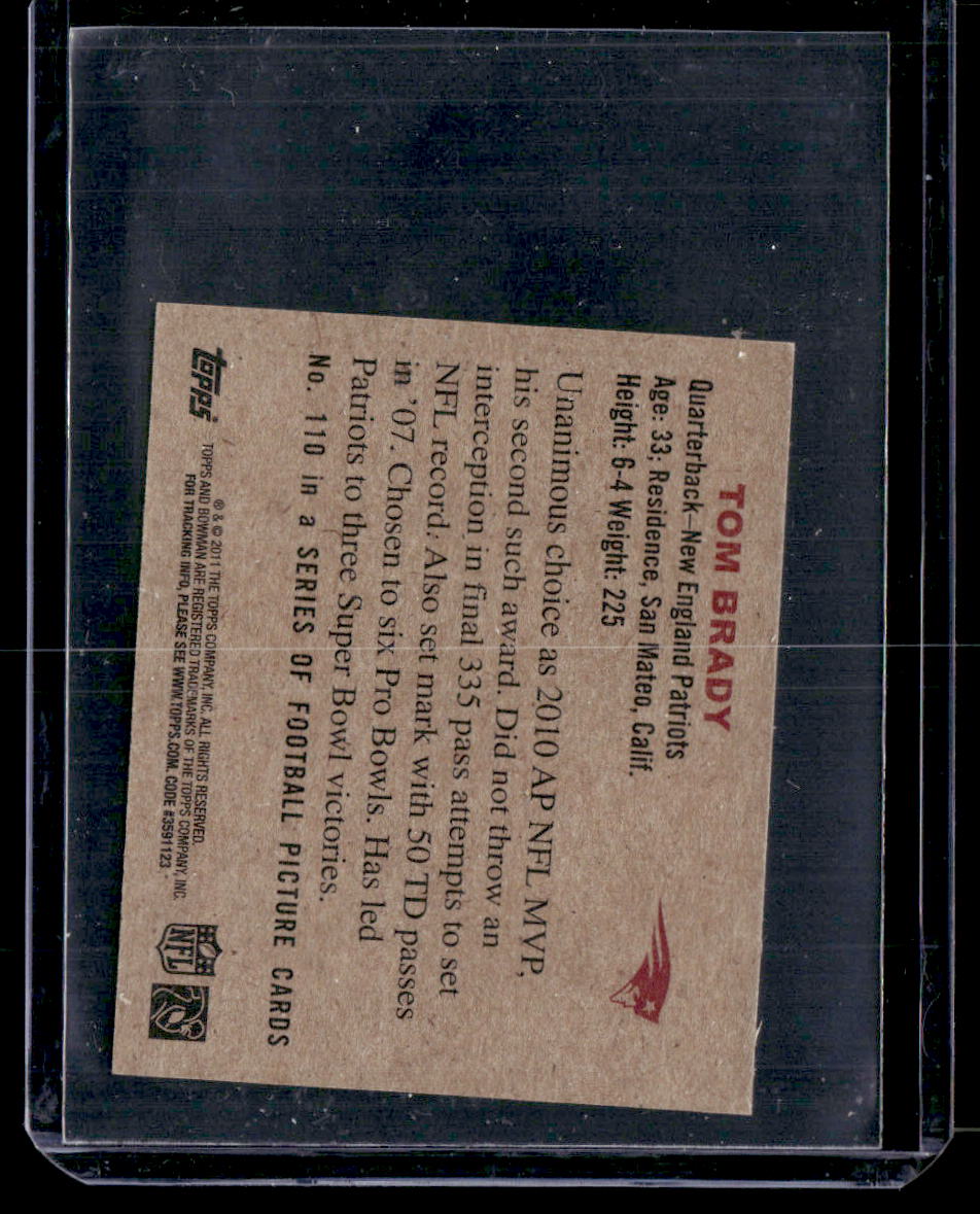 Tom Brady 2011 Topps 1950 Bowman #110-2