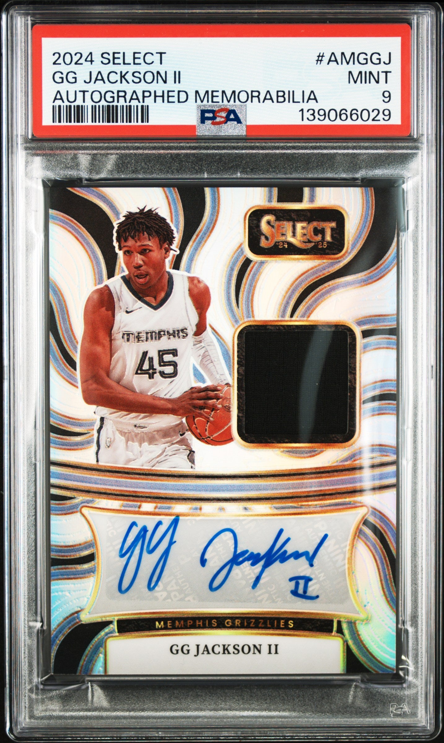 GG Jackson II 2024-25 Panini Select Jersey Patch Auto SP 133/199 PSA 9-1
