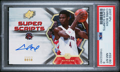 Chris Bosh 2007-08 UD Spx Super Scripts Auto PSA 8-1