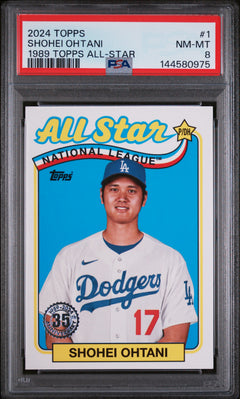 Shohei Ohtani 2024 Topps 1989 All-Star #1 PSA 8-1