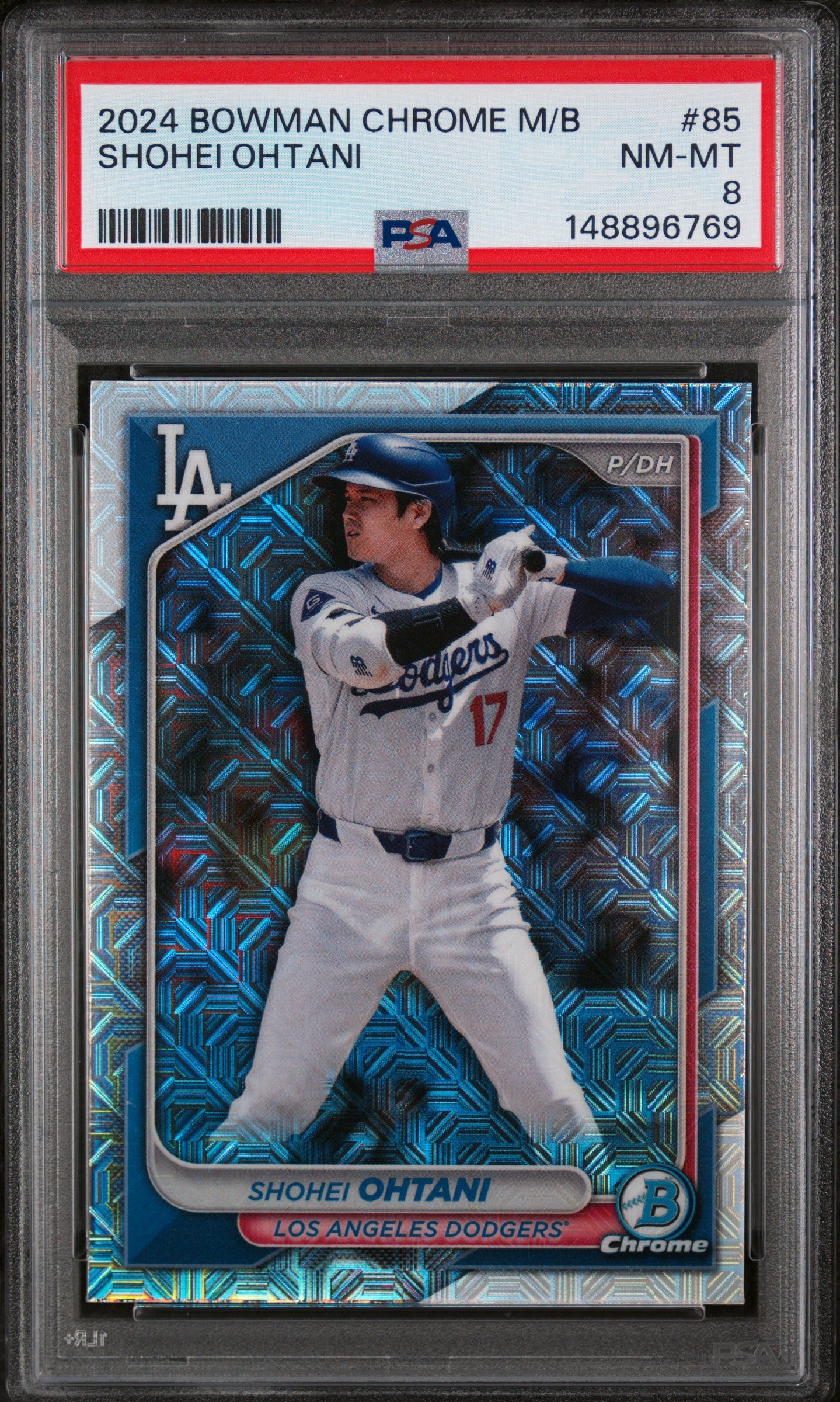 Shohei Ohtani 2024 Bowman Chrome Mega Box #85 PSA 8
