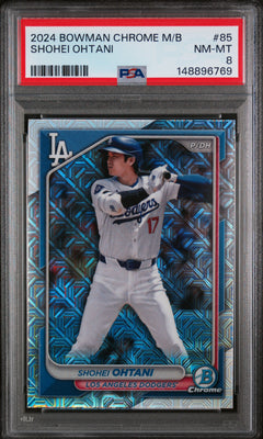 Shohei Ohtani 2024 Bowman Chrome Mega Box #85 PSA 8-1